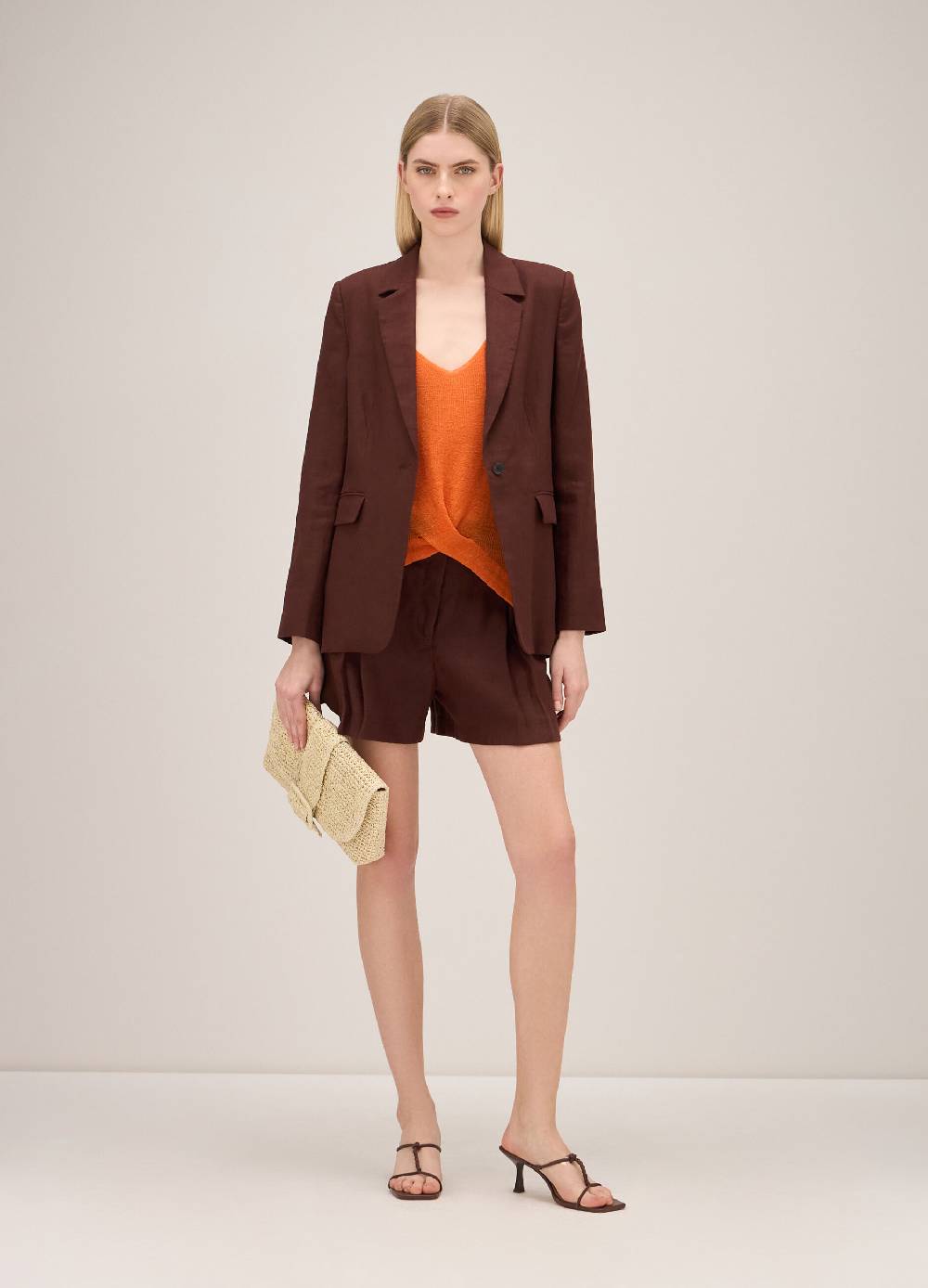 LES COPAINSShorts bermuda in lino