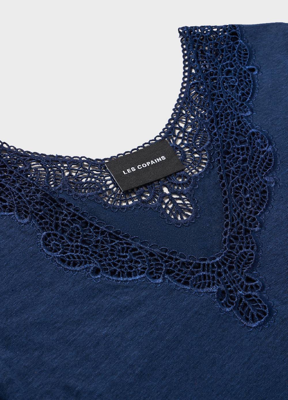 LES COPAINST-shirt A Maniche Corte In Lino