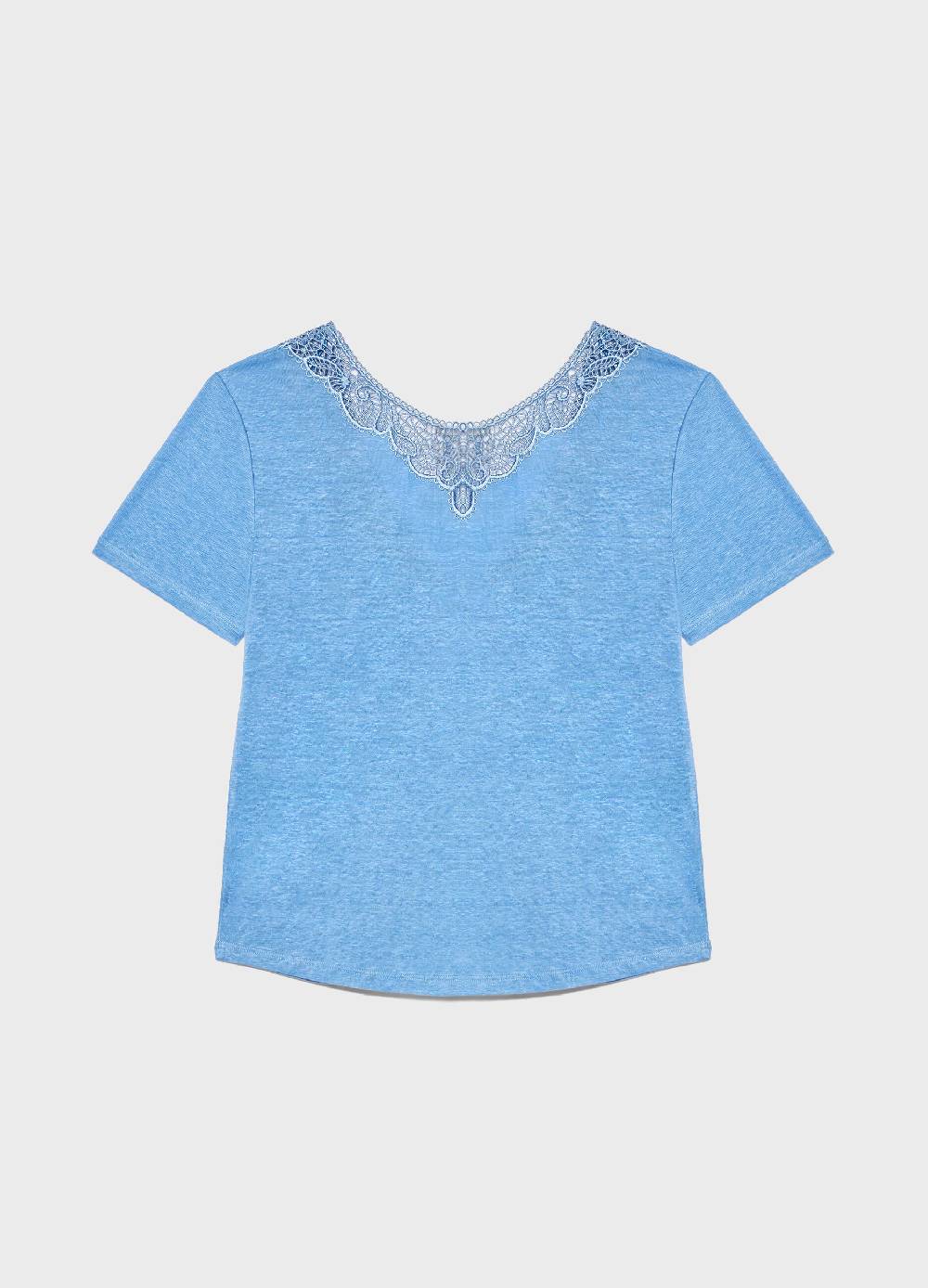 LES COPAINST-shirt A Maniche Corte In Lino