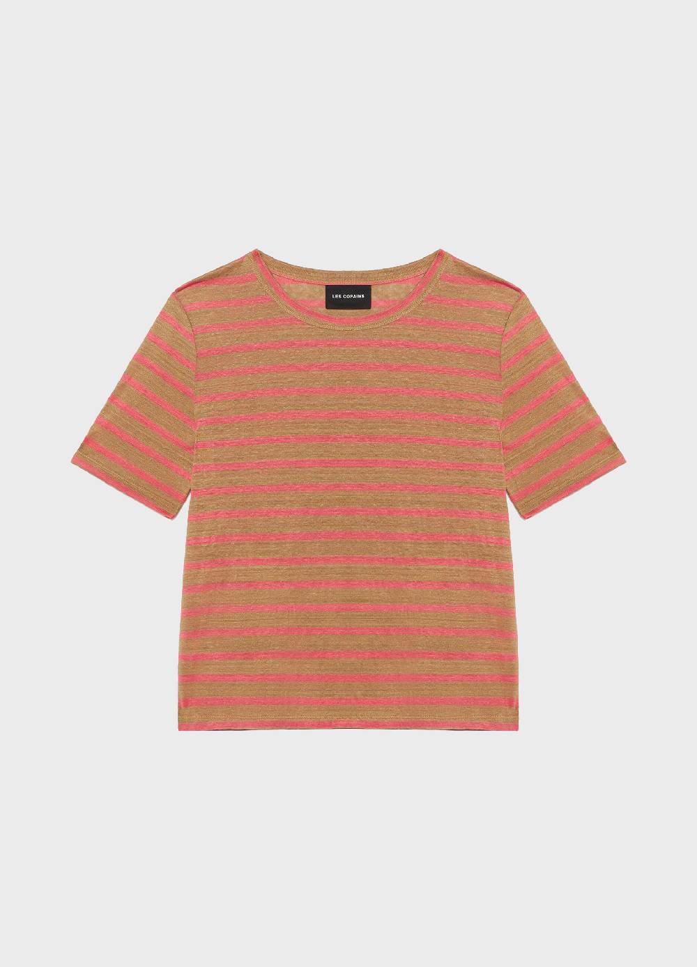 LES COPAINST-shirt A Righe In Lino