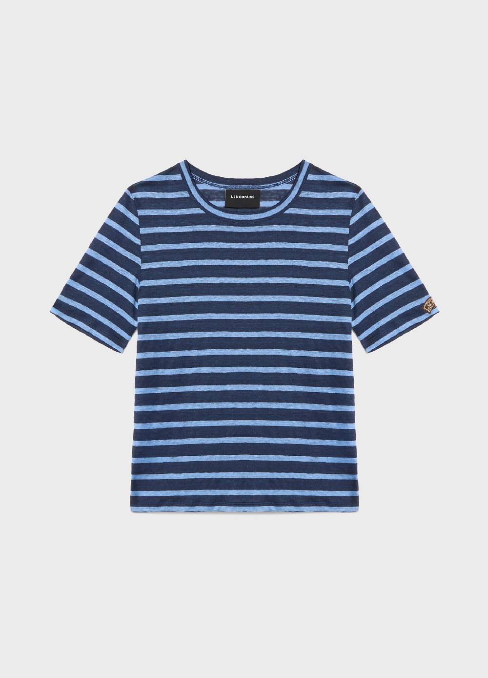 LES COPAINST-shirt A Righe In Lino