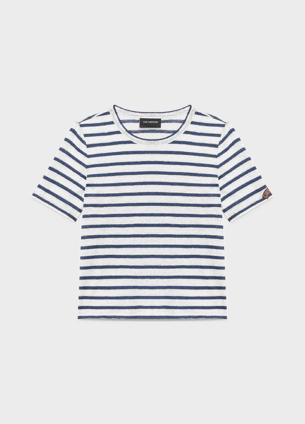LES COPAINST-shirt A Righe In Puro Lino