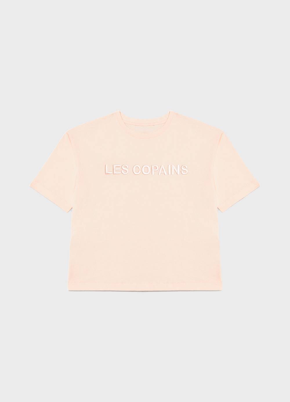 LES COPAINST-shirt Boxy In Cotone