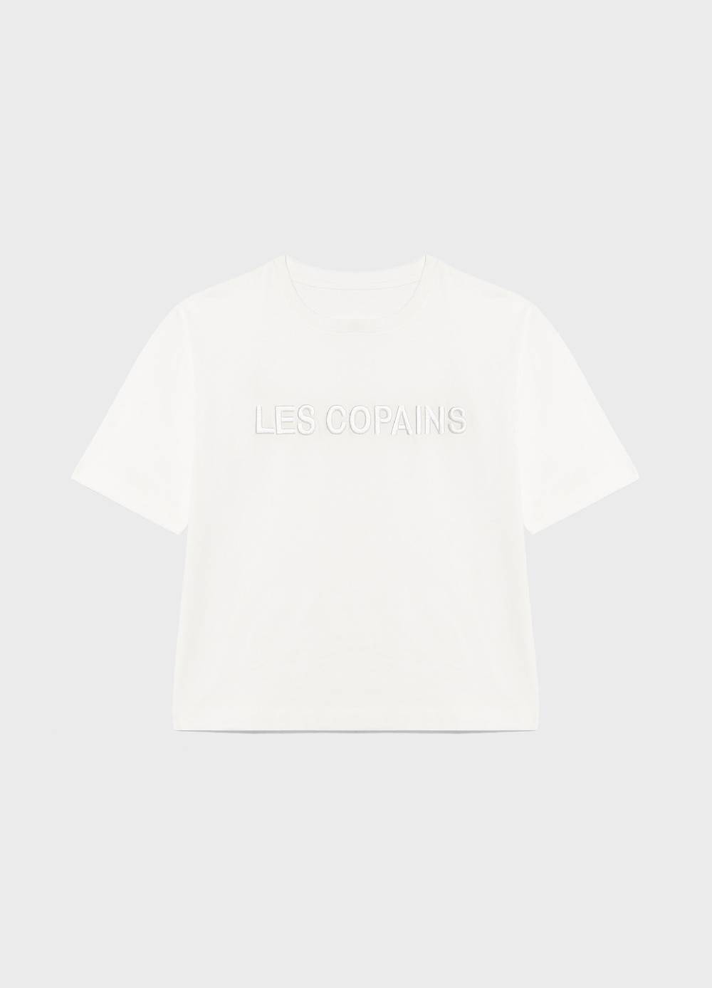 LES COPAINST-shirt Boxy In Cotone