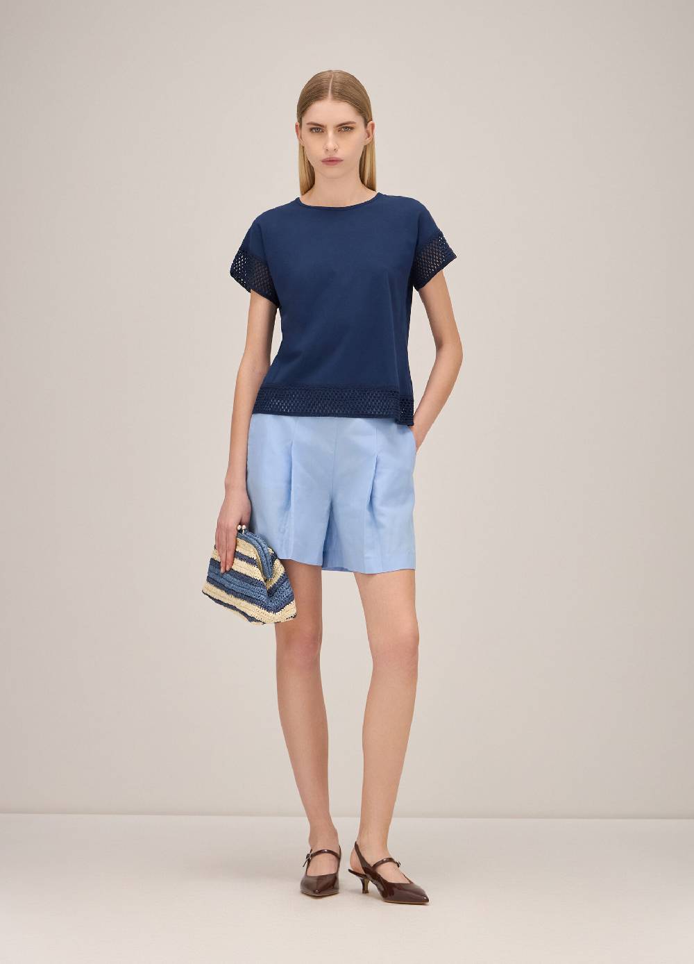 LES COPAINST-shirt con inserti a rete