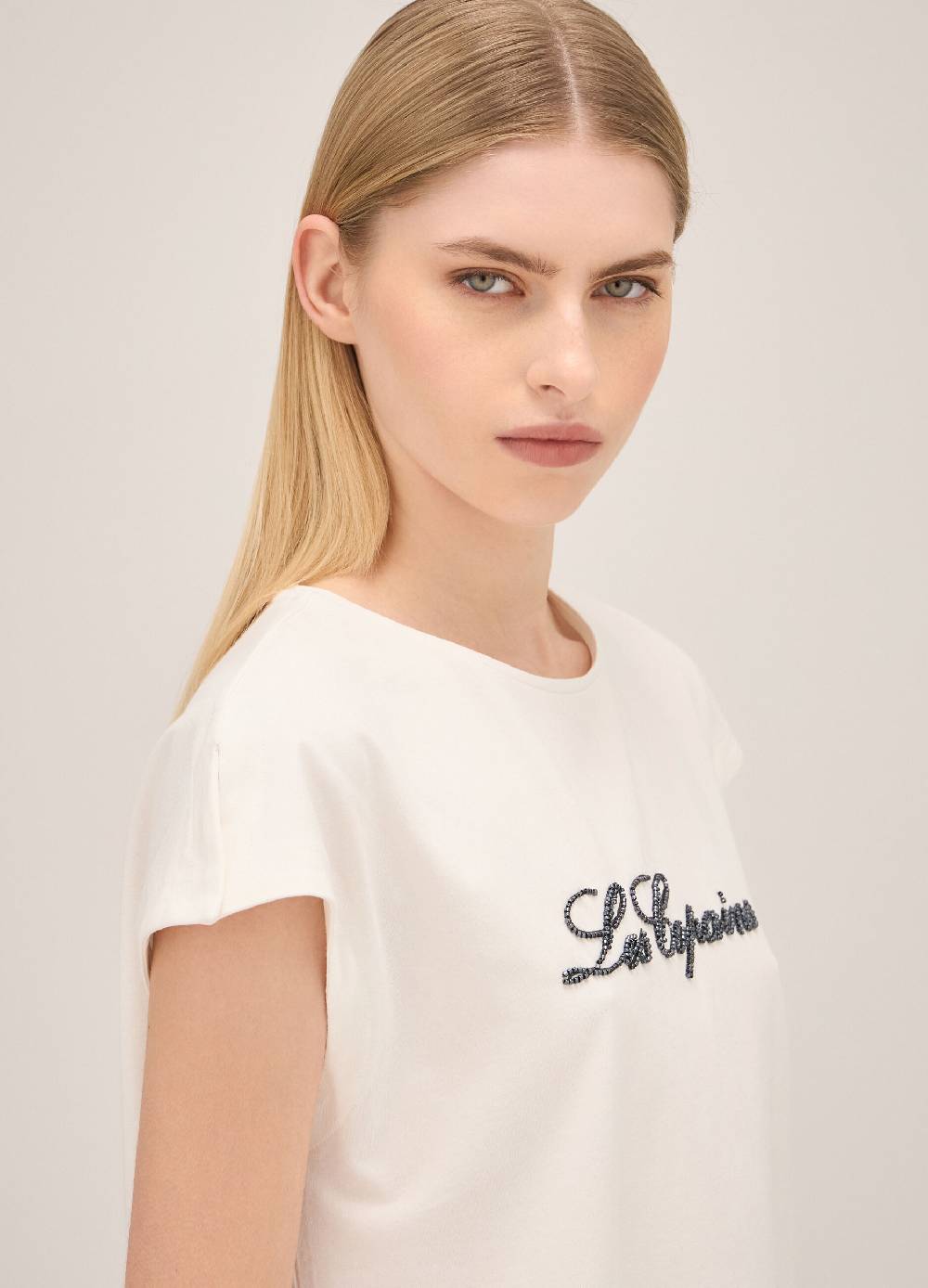 LES COPAINST-shirt Con Lettering Ricamato