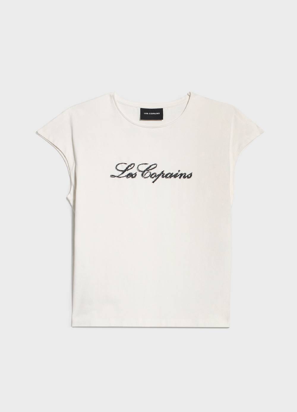 LES COPAINST-shirt Con Lettering Ricamato