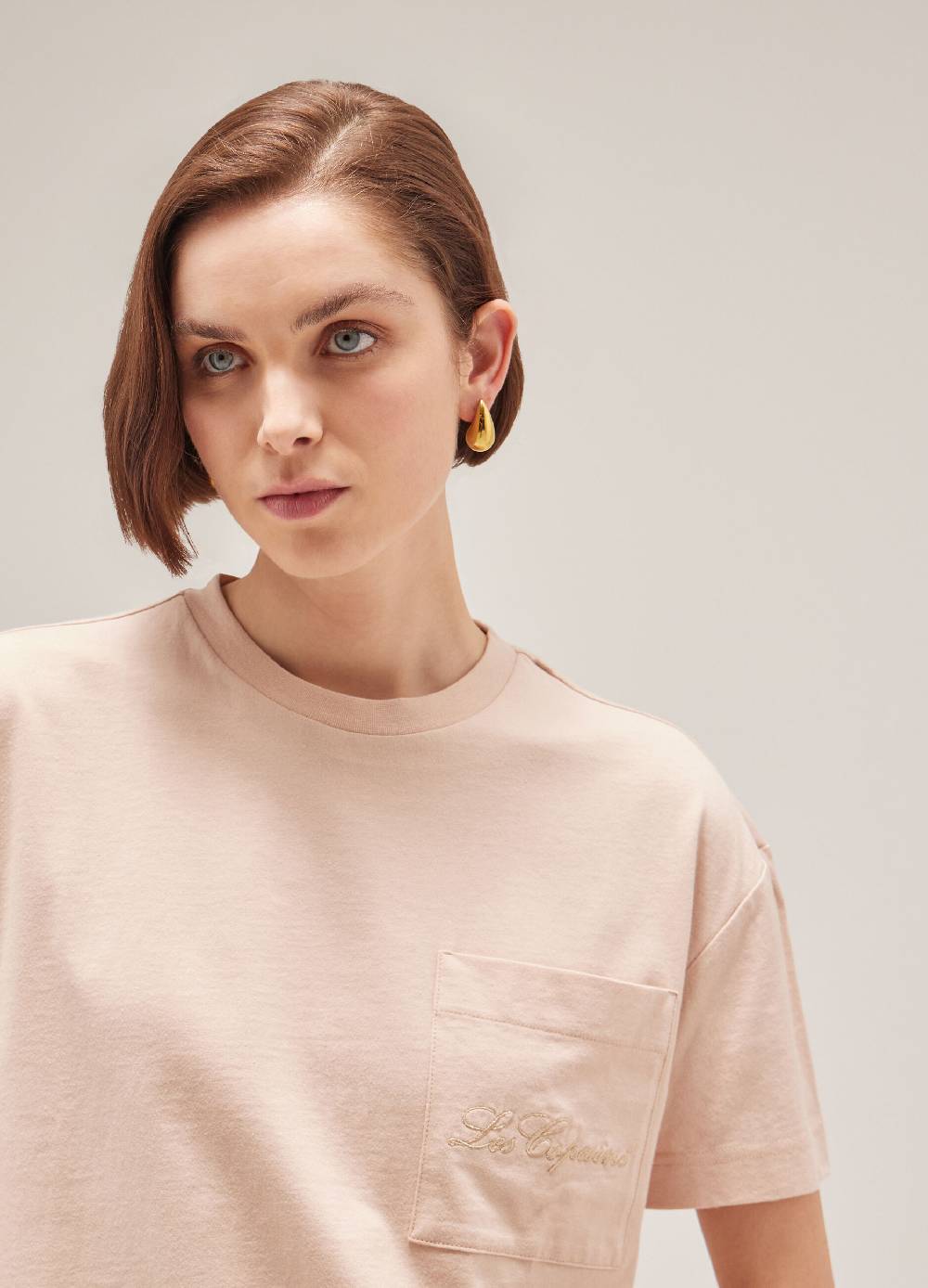 LES COPAINST-shirt Con Logo In Puro Cotone