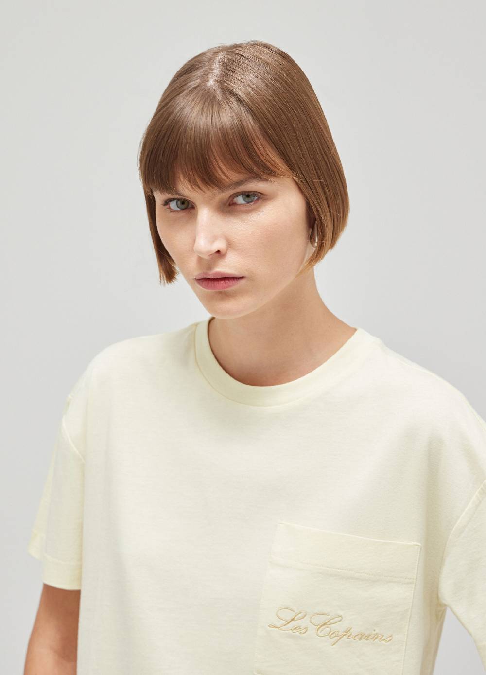 LES COPAINST-shirt Con Logo In Puro Cotone