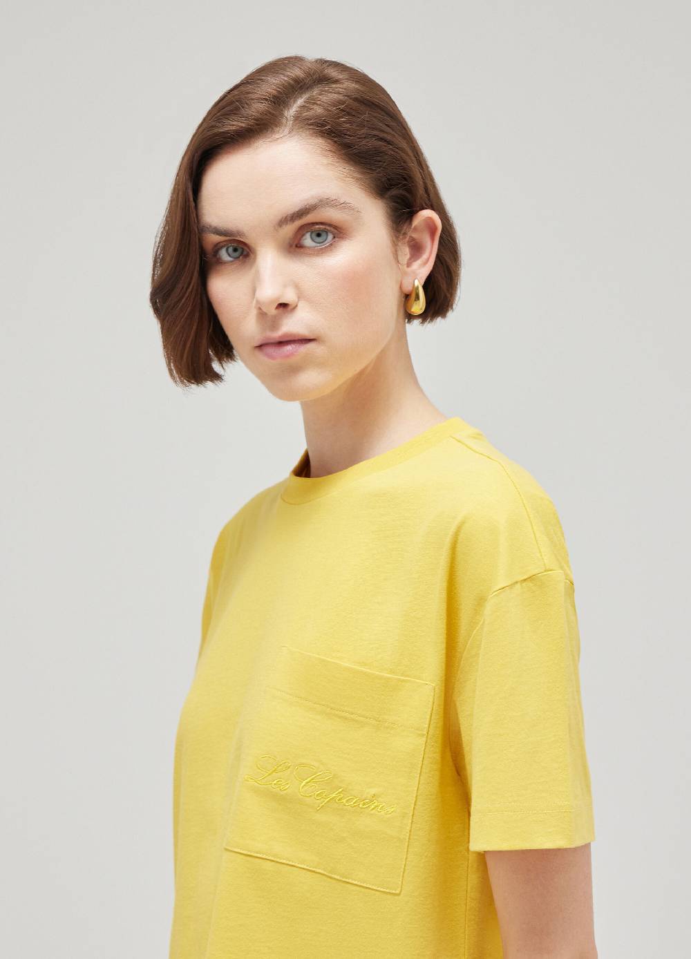 LES COPAINST-shirt Con Logo In Puro Cotone