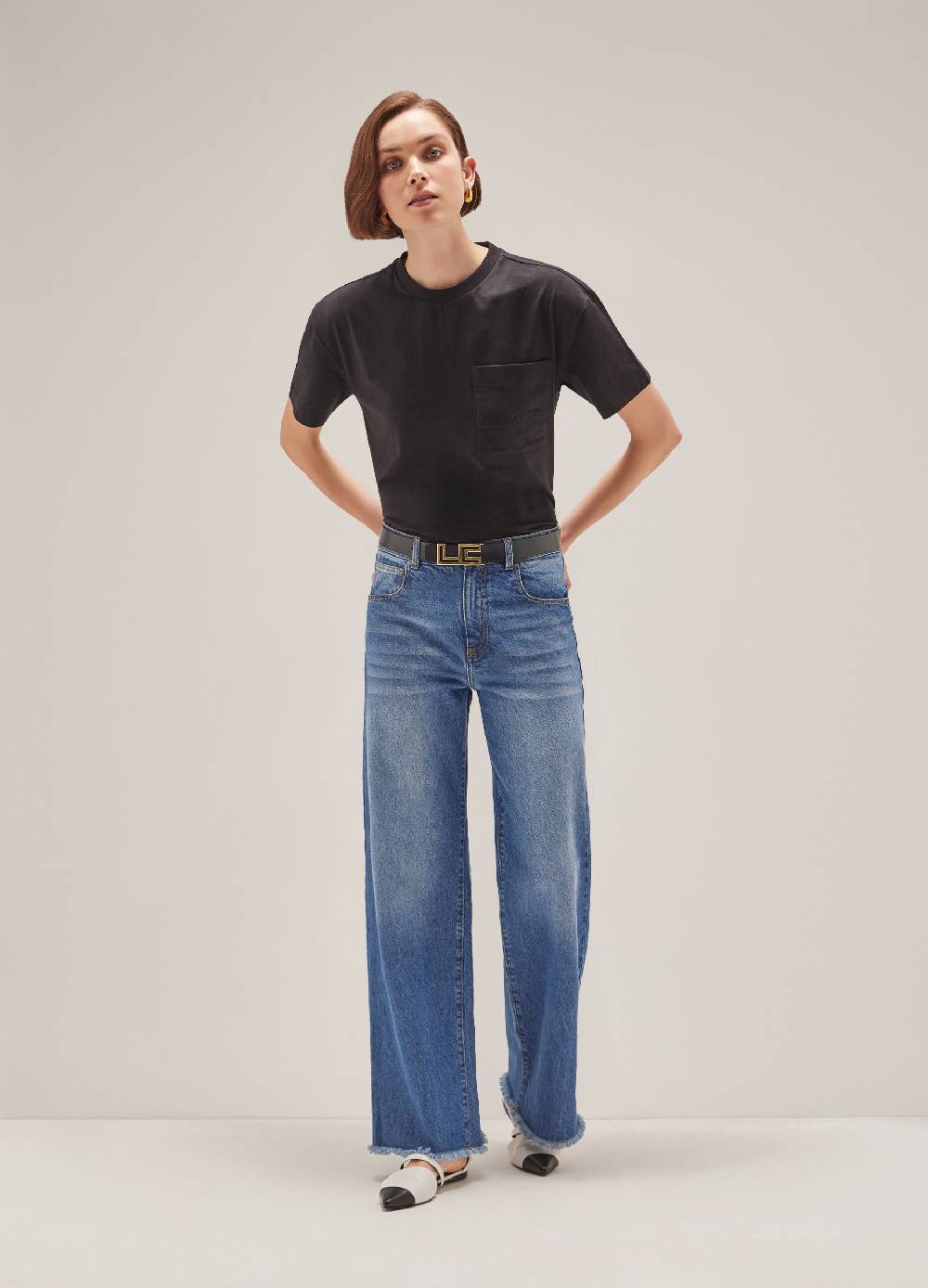 LES COPAINST-shirt con logo in puro cotone