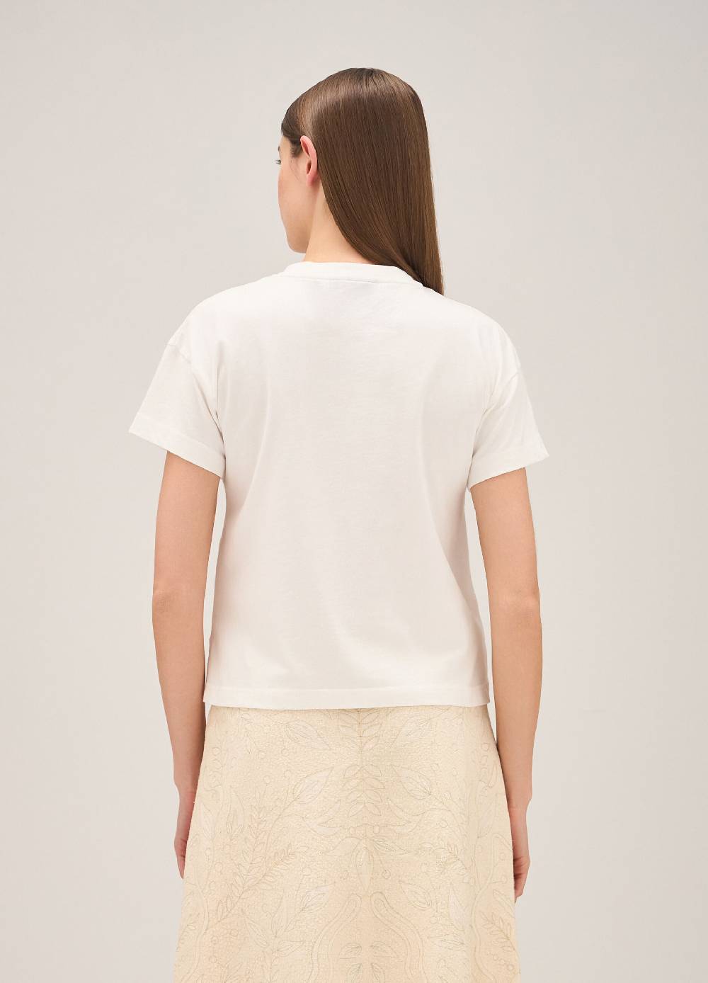 LES COPAINST-shirt In Cotone Con Perline Applicate