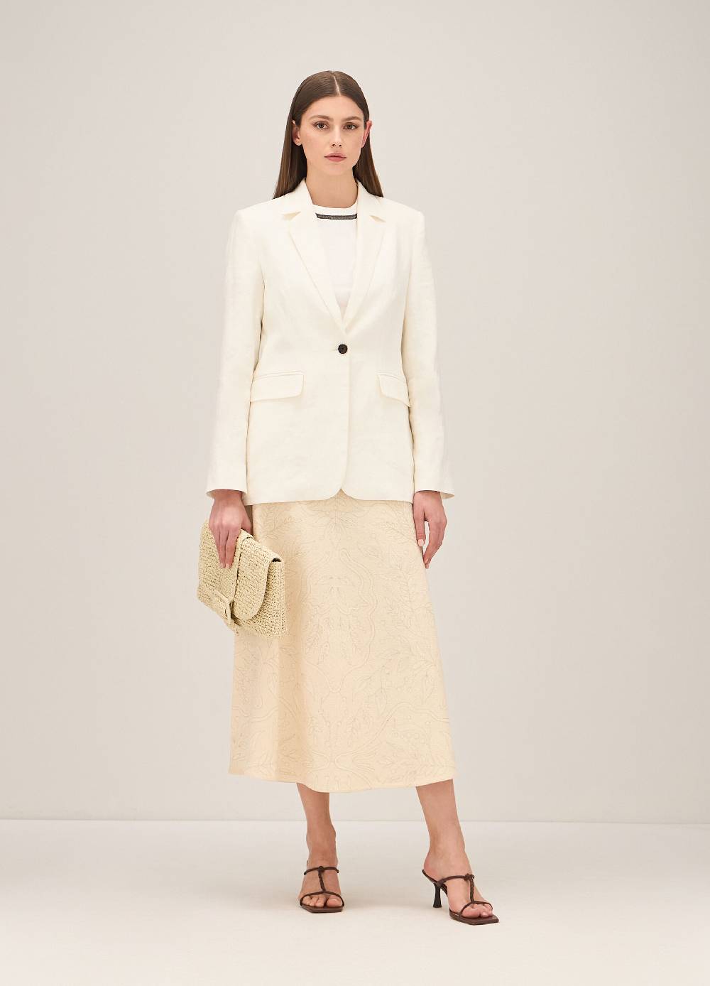 LES COPAINST-shirt in cotone con perline applicate