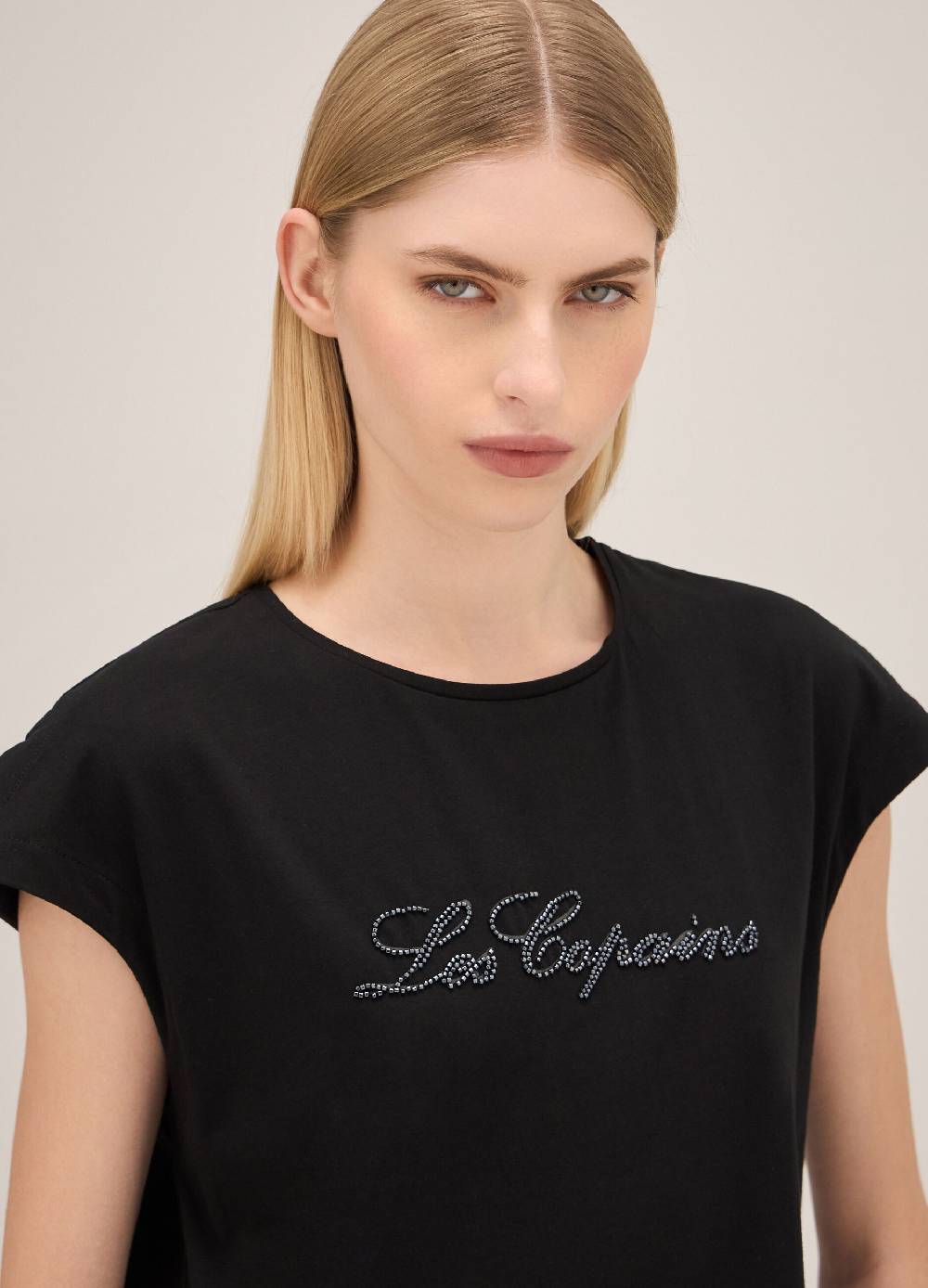 LES COPAINST-shirt In Cotone Stretch Con Lettering