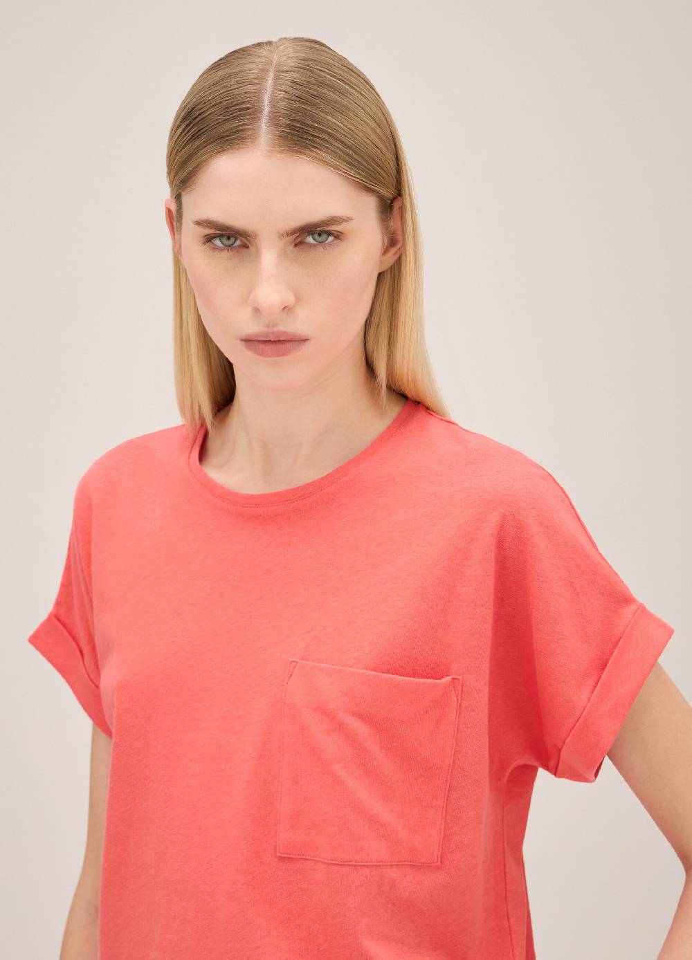 LES COPAINST-shirt In Lino E Cotone