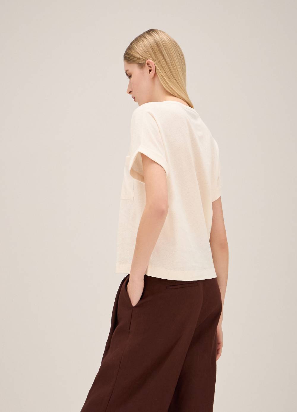 LES COPAINST-shirt In Lino E Cotone