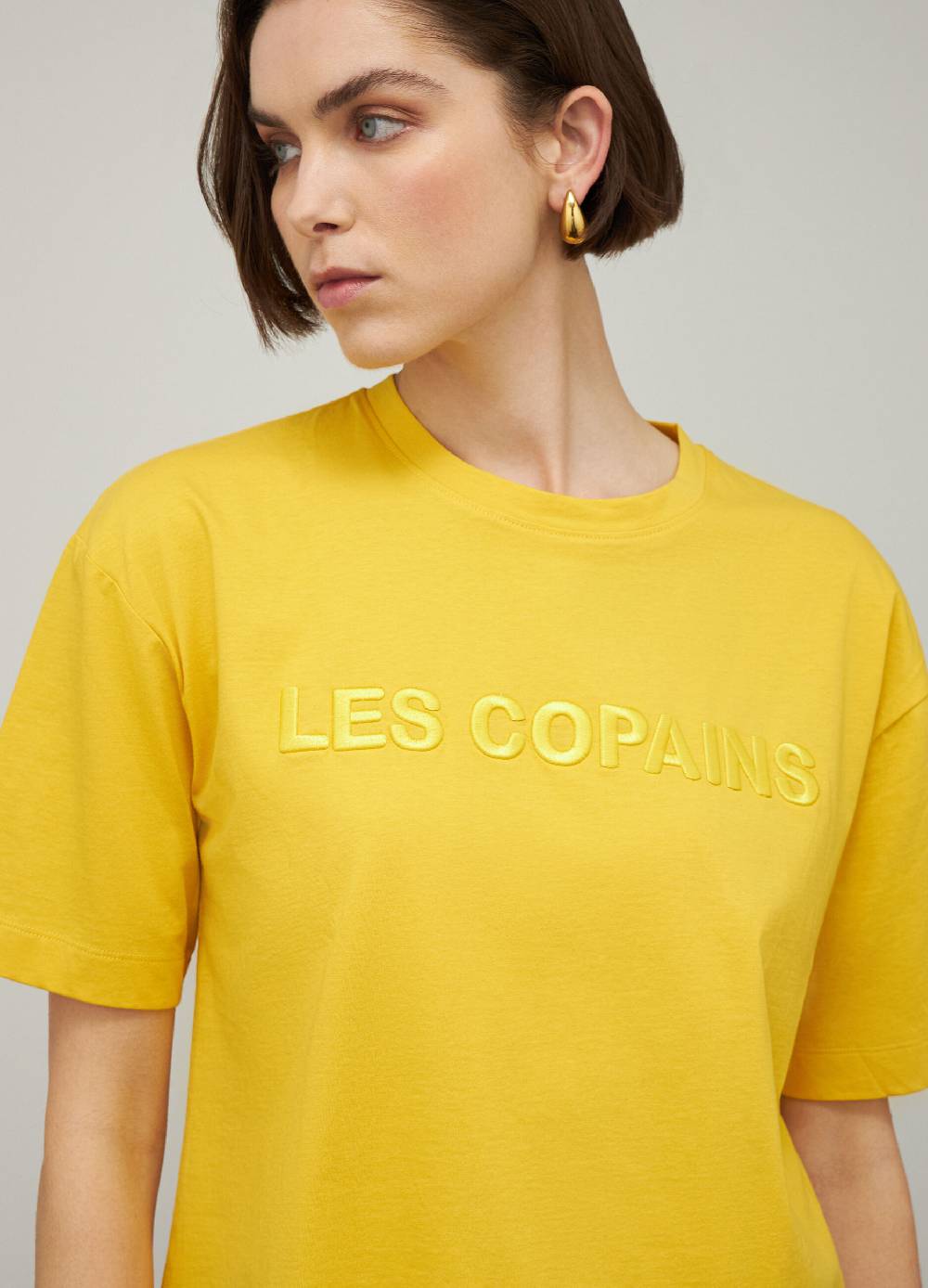 LES COPAINST-shirt Logata In Puro Cotone