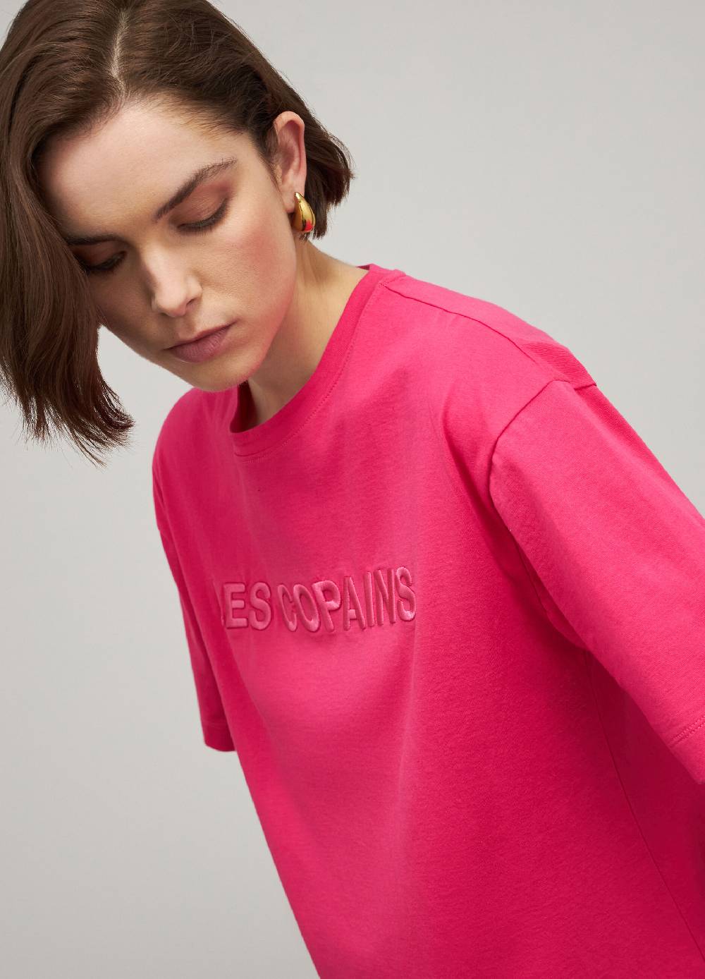 LES COPAINST-shirt Logata In Puro Cotone