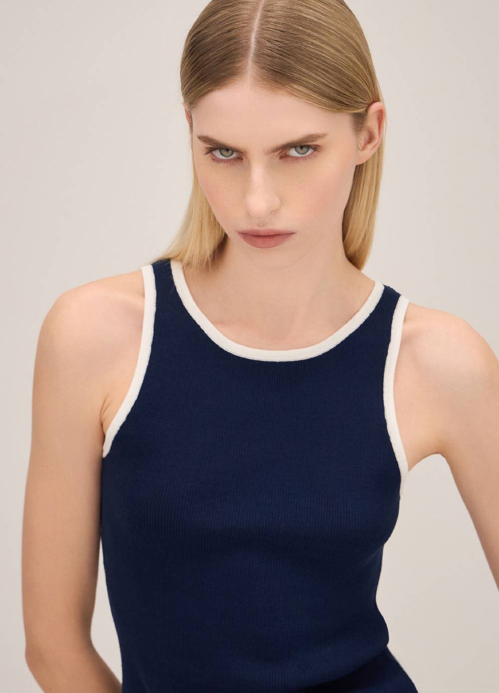 LES COPAINSTank Top Con Scollo All'americana