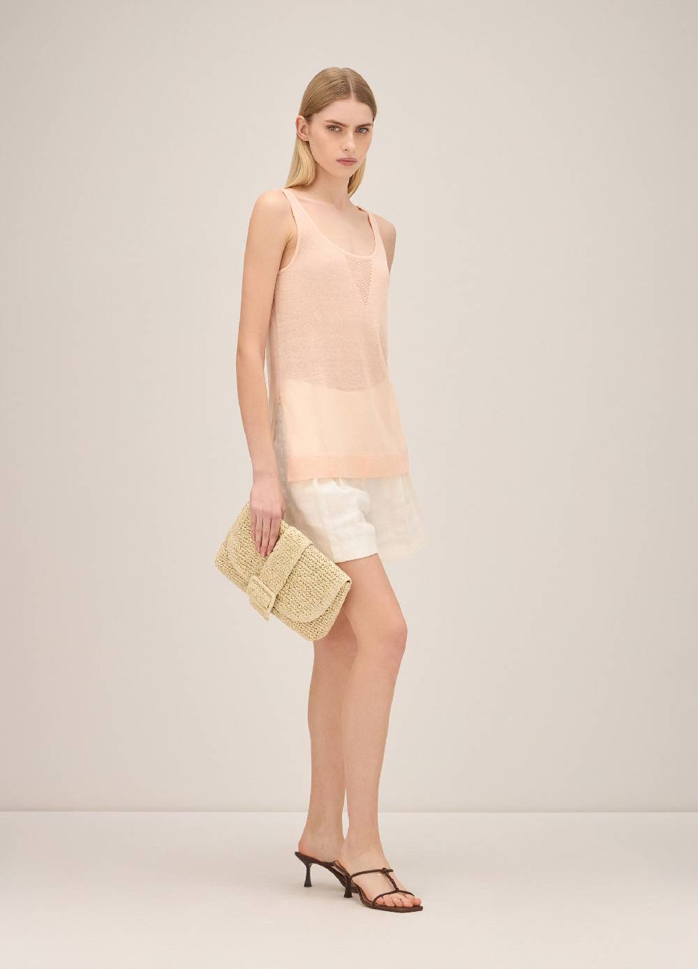 LES COPAINSTank top misto lino