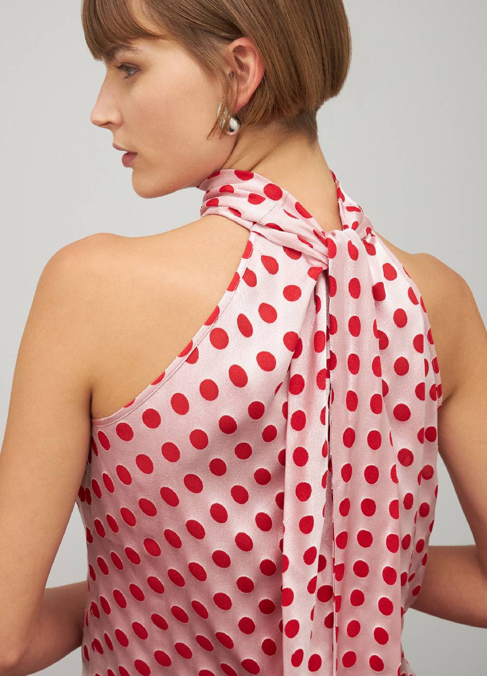 LES COPAINSTop A Pois Con Fiocco