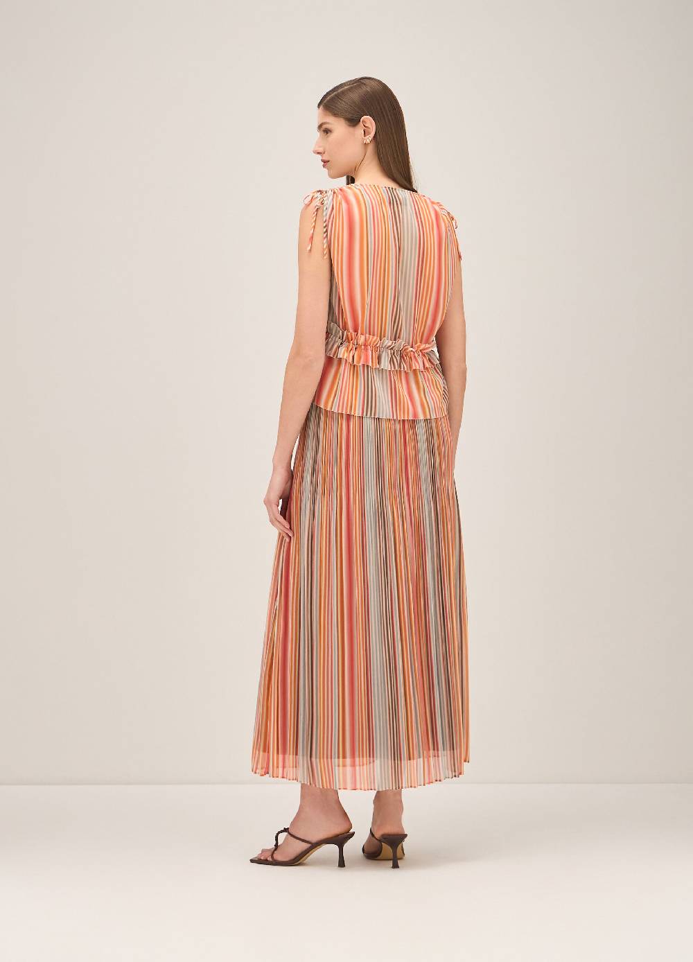 LES COPAINSTop A Righe Con Scollo A V