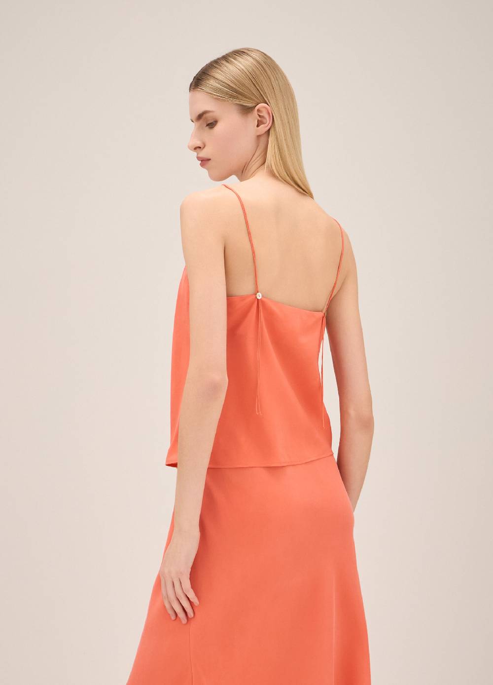 LES COPAINSTop Con Spalline In Pura Seta