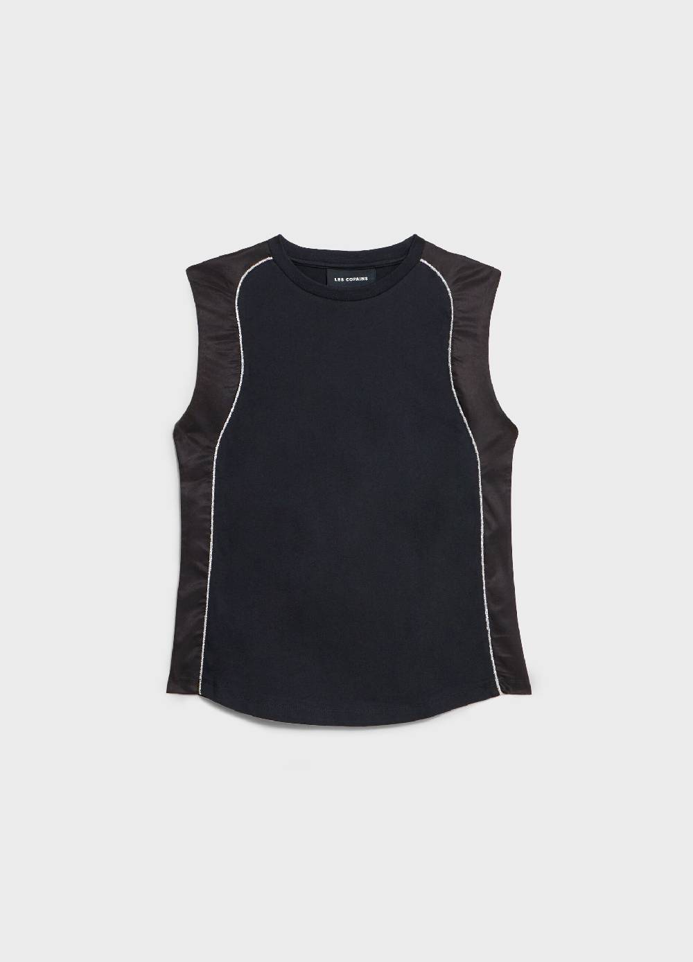 LES COPAINSTop In Cotone Con Dettaglio Glitter