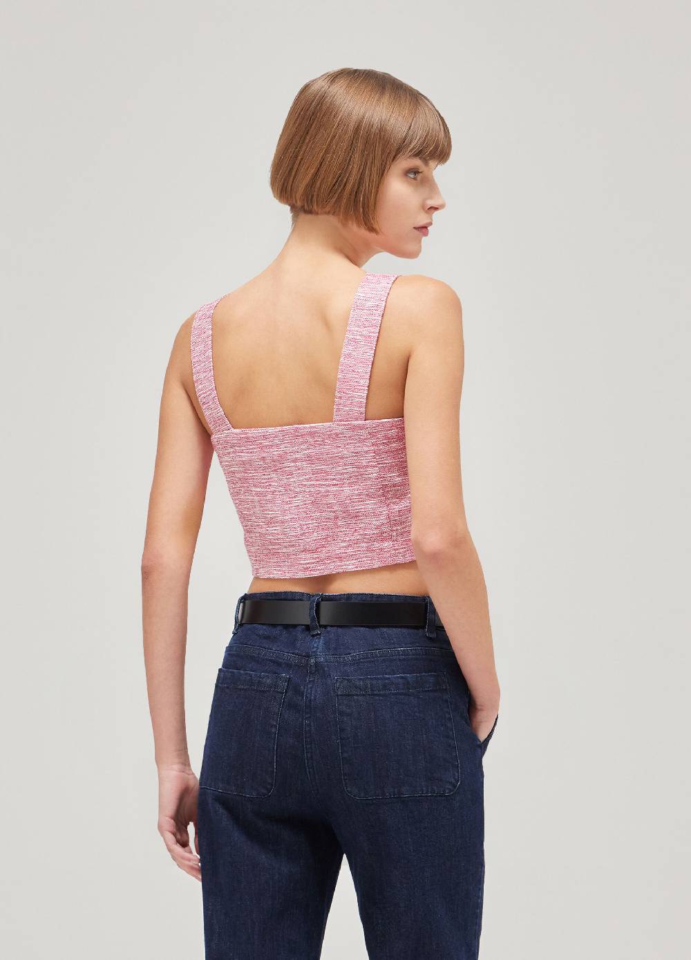 LES COPAINSTop Misto Cotone Effetto Tweed