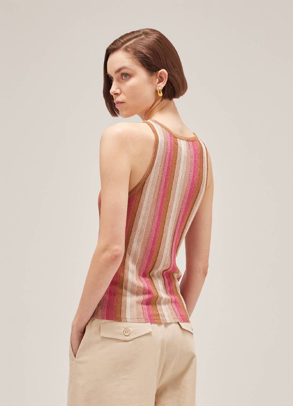 LES COPAINSTop Smanicato A Righe