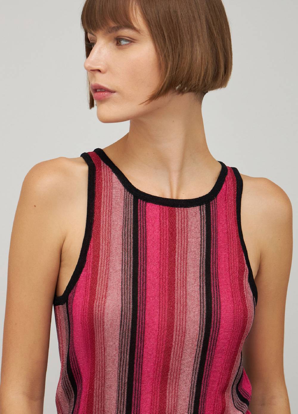 LES COPAINSTop Smanicato A Righe