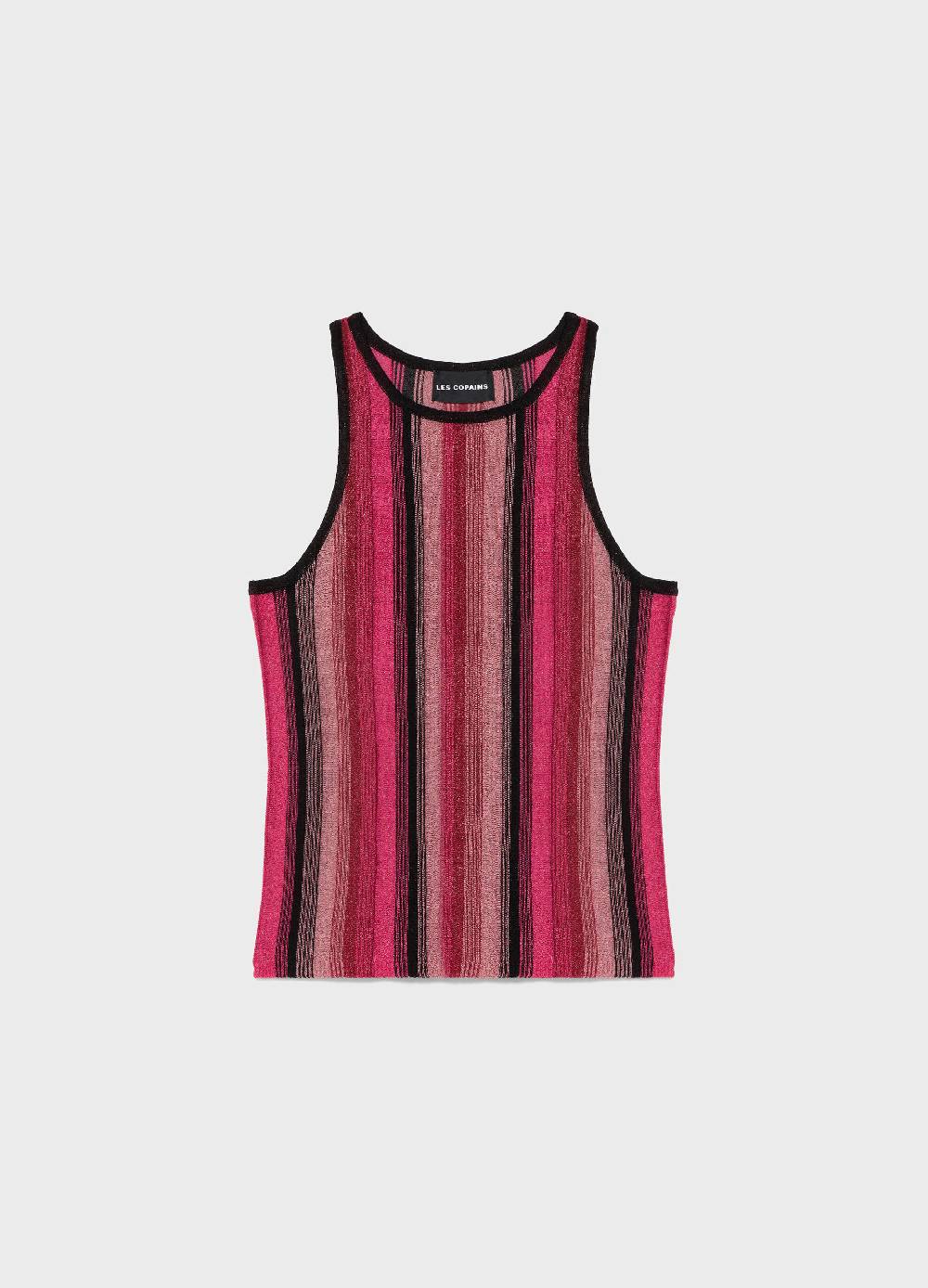 LES COPAINSTop Smanicato A Righe