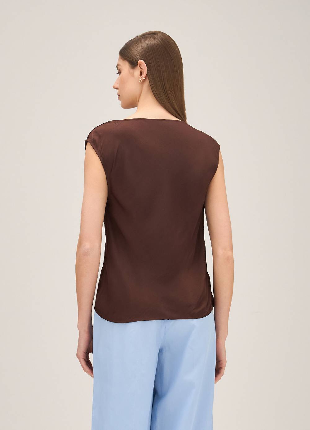 LES COPAINSTop Smanicato Con Drappeggio