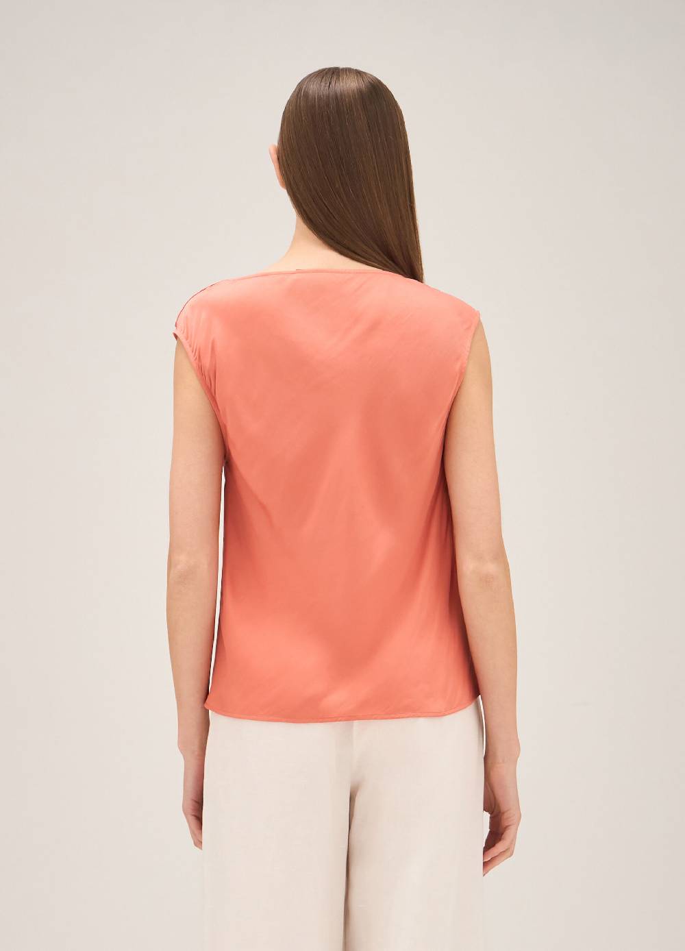 LES COPAINSTop Smanicato Con Drappeggio