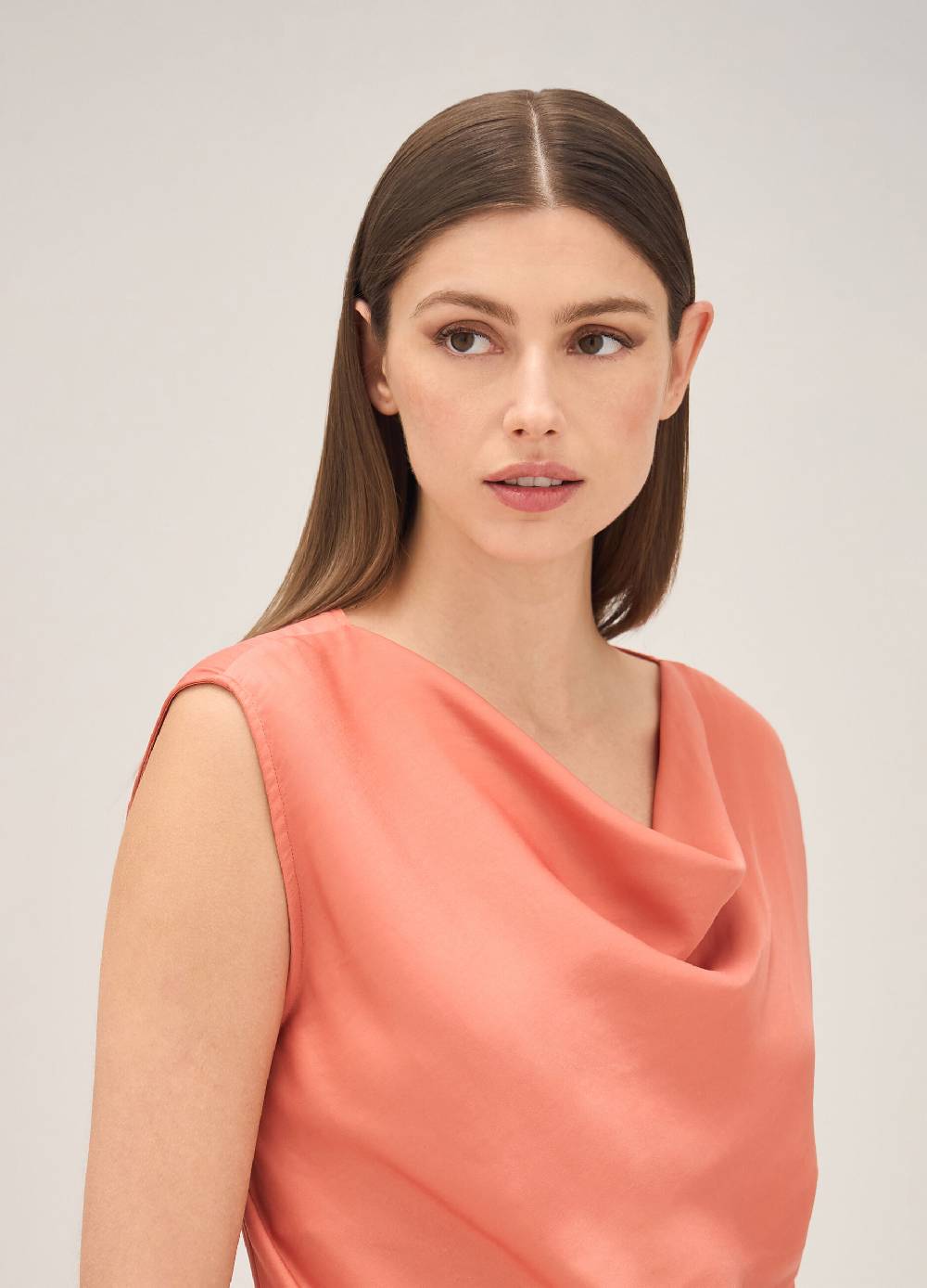 LES COPAINSTop Smanicato Con Drappeggio