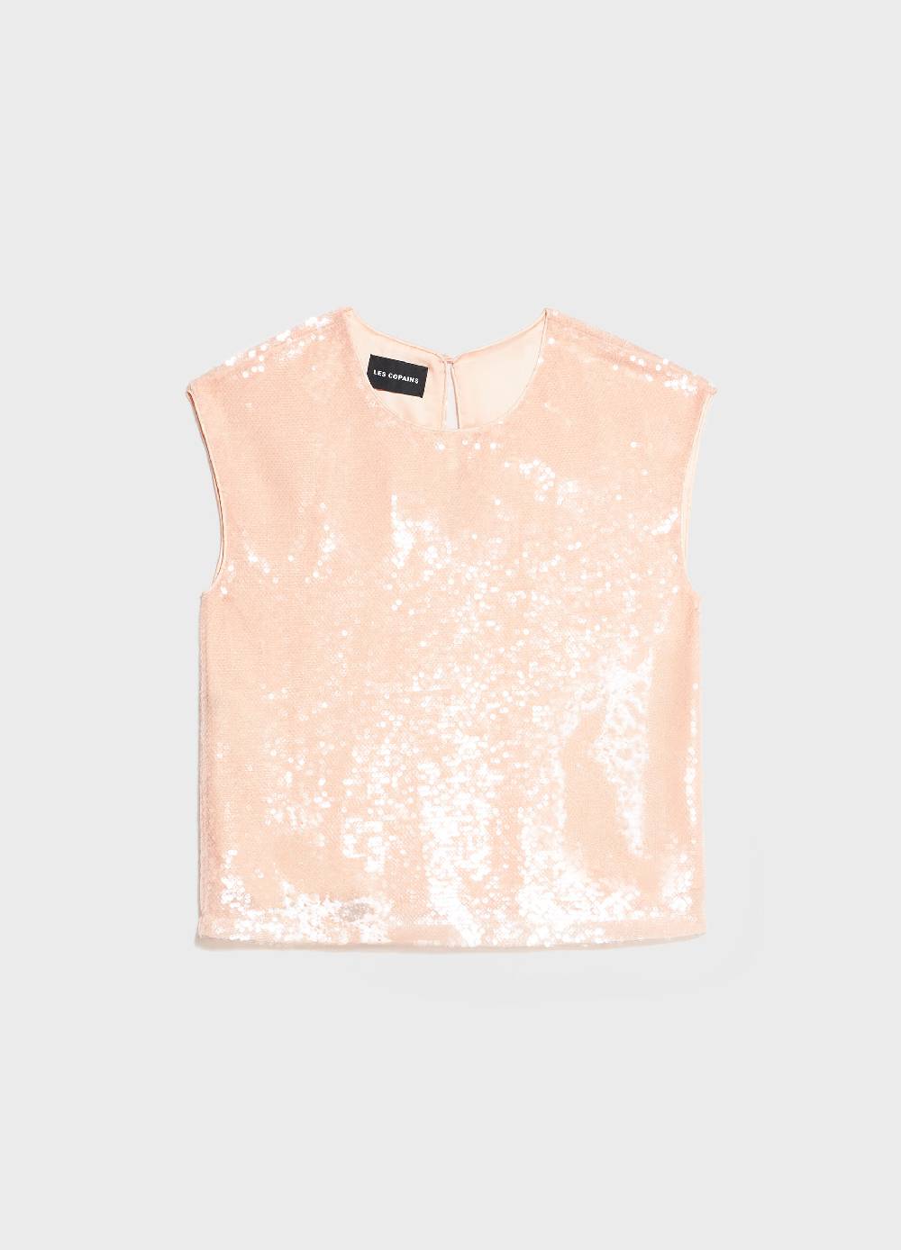 LES COPAINSTop Smanicato Con Paillettes