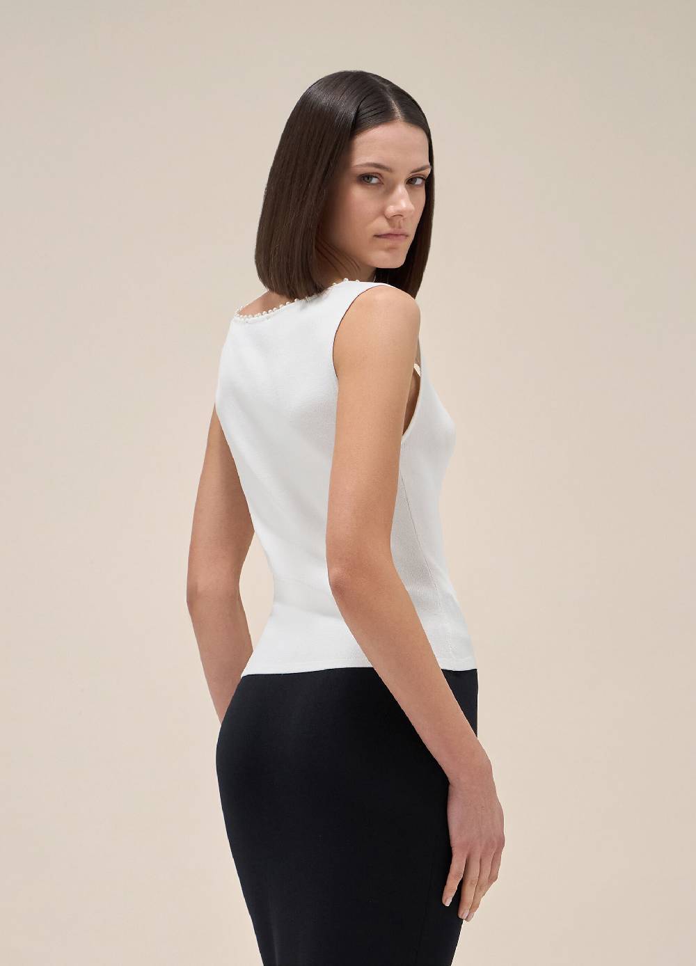 LES COPAINSTop Smanicato Con Scollo