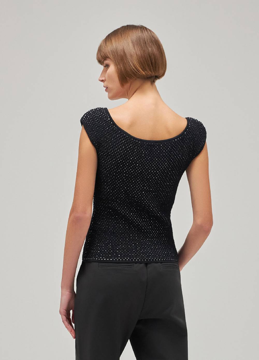 LES COPAINSTop Smanicato Effetto Mélange