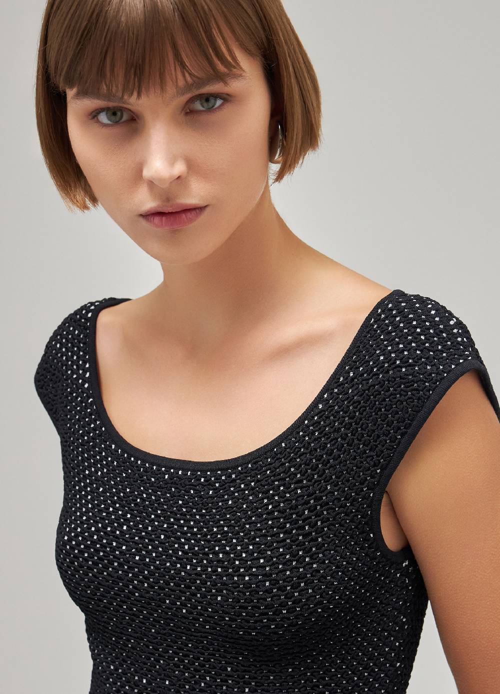 LES COPAINSTop Smanicato Effetto Mélange