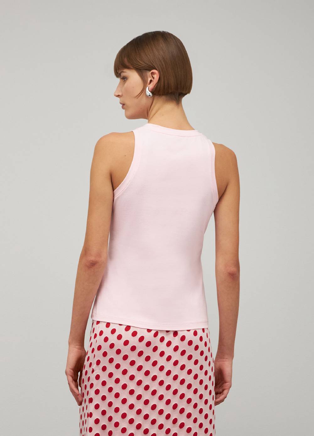 LES COPAINSTop Smanicato In Cotone Stretch