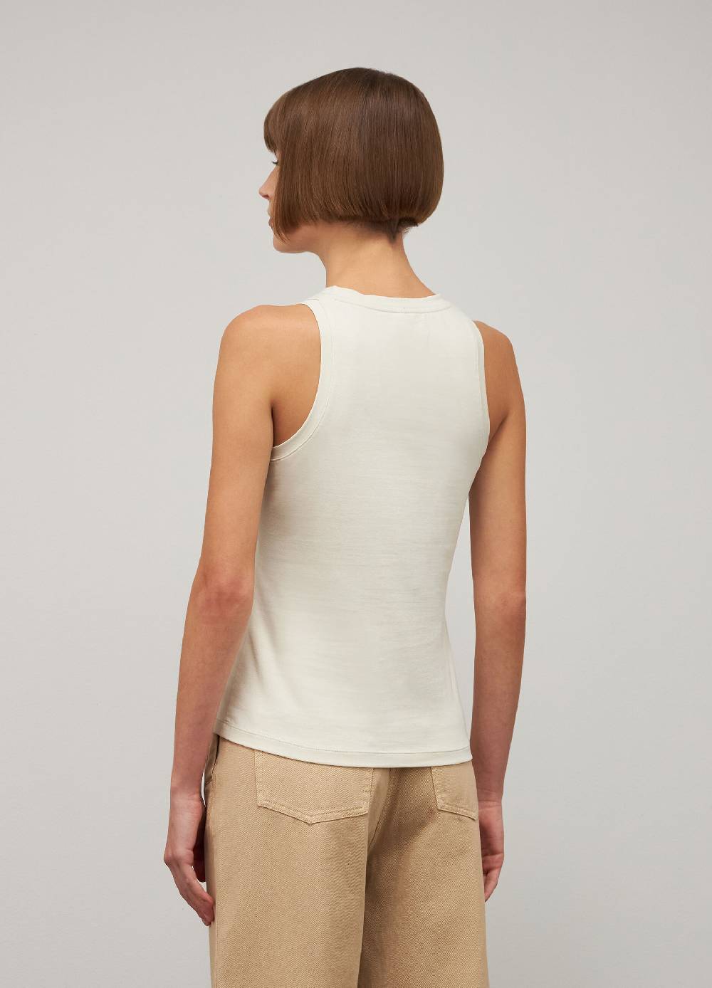 LES COPAINSTop Smanicato In Cotone Stretch