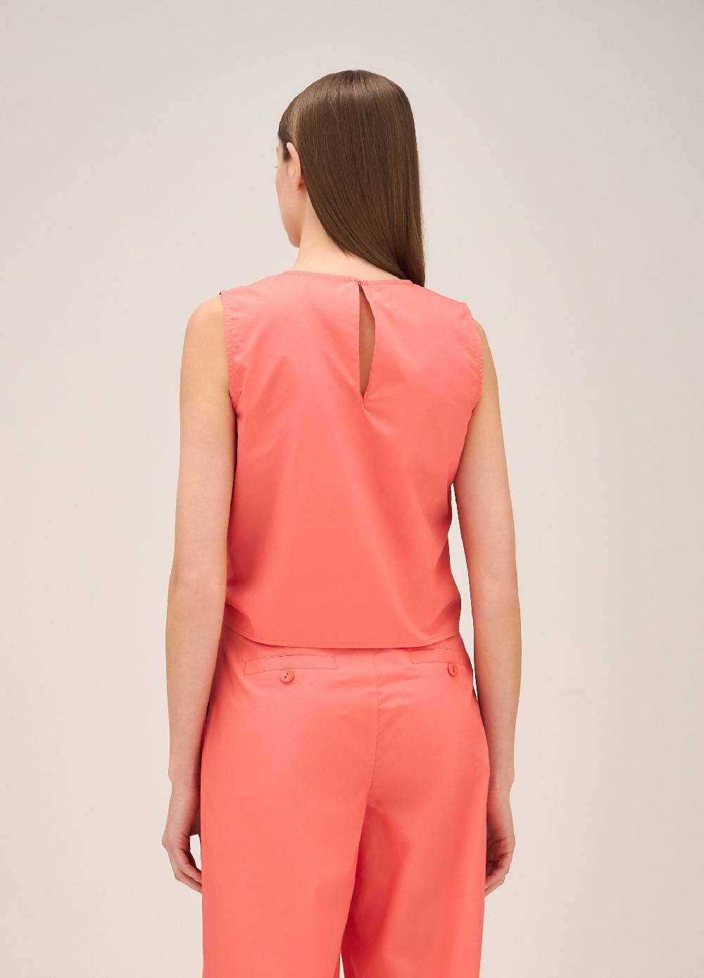 LES COPAINSTop Smanicato In Puro Cotone