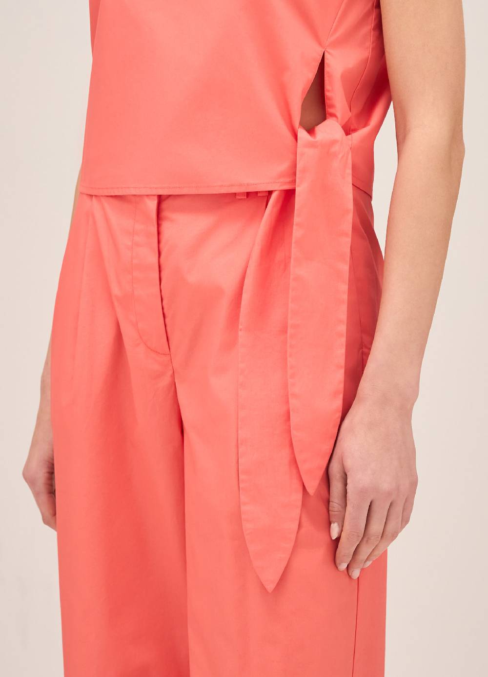 LES COPAINSTop Smanicato In Puro Cotone