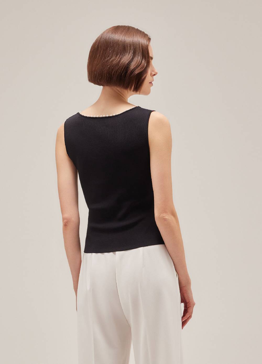 LES COPAINSTop Smanicato In Viscosa