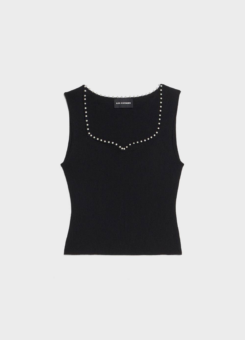 LES COPAINSTop Smanicato In Viscosa
