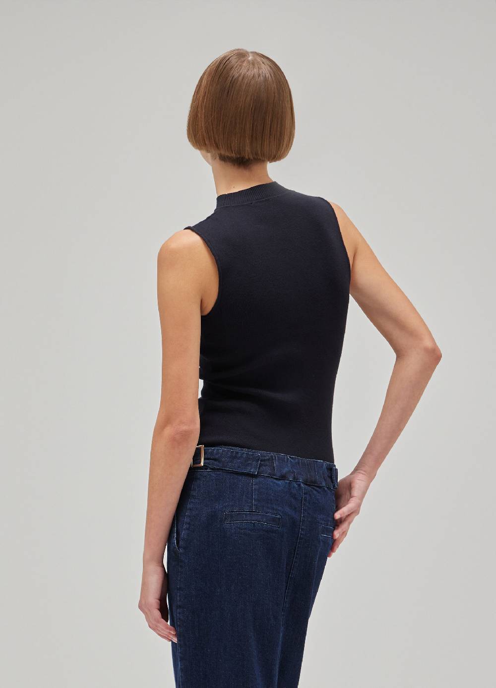 LES COPAINSTop Smanicato Tricot A Lupetto