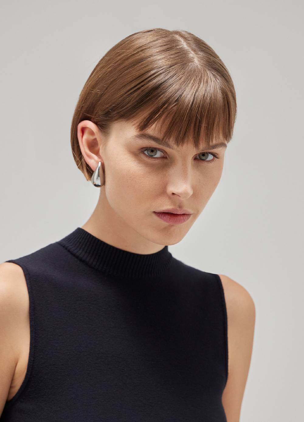 LES COPAINSTop Smanicato Tricot A Lupetto