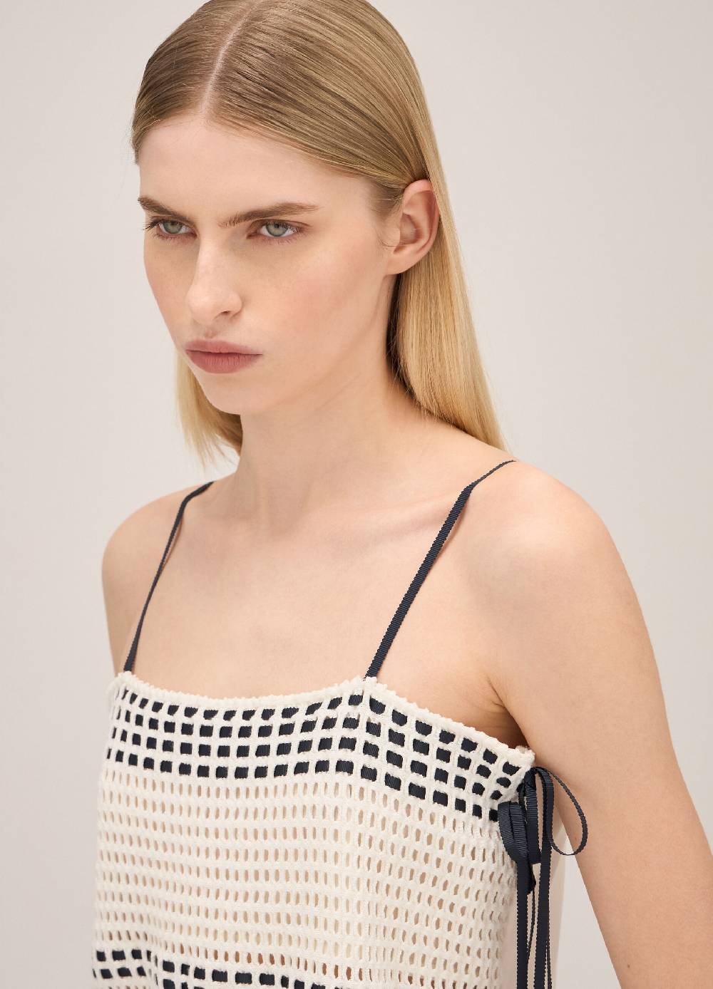 LES COPAINSTop Traforato Con Spalline