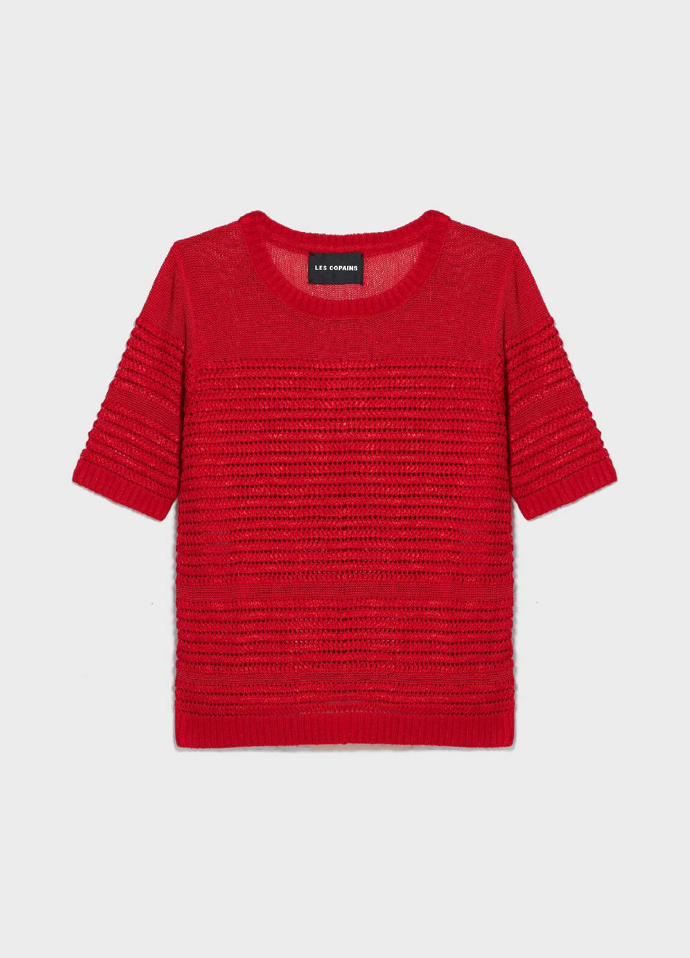 LES COPAINSTop Tricot Traforato Maniche Corte