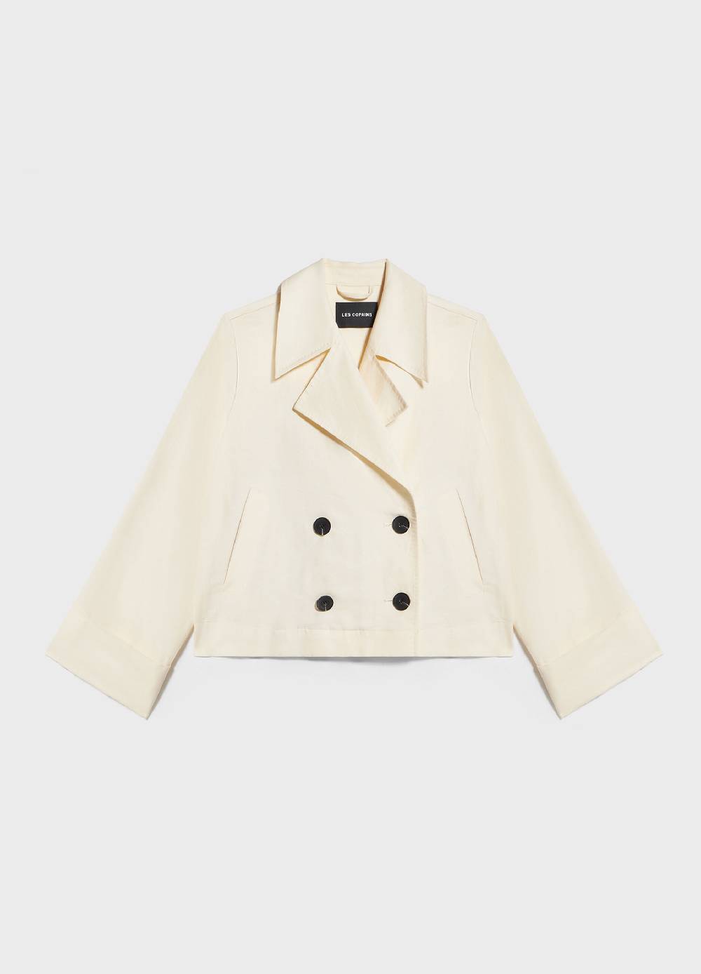 LES COPAINSTrench Corto In Misto Lino E Cotone